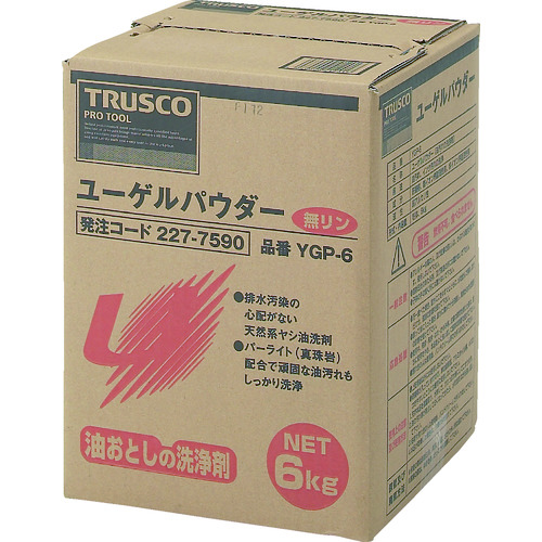 【TRUSCO】ＴＲＵＳＣＯ　ユーゲルパウダー　６ｋｇ